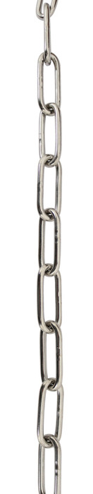 Kjetting langlenket rustfritt stål Ø3 mm x 2 meter